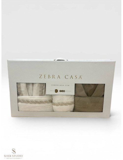 Zebracasa Grace — Семейный набор банных халатов (6 предметов)
